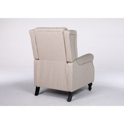Πολυθρόνα Ανακλινόμενη ArteLibre ALNAIR Μπεζ Ύφασμα 78x85x104cm - Hippiehome.gr