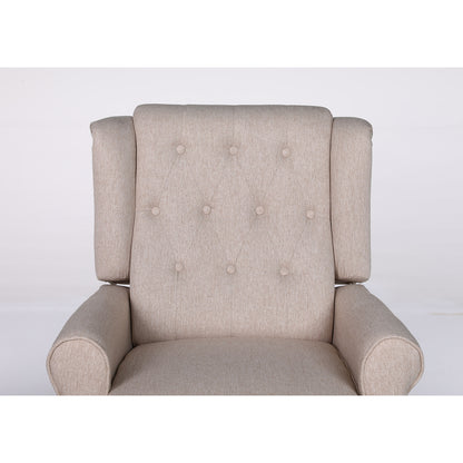 Πολυθρόνα Ανακλινόμενη ArteLibre ALNAIR Μπεζ Ύφασμα 78x85x104cm - Hippiehome.gr