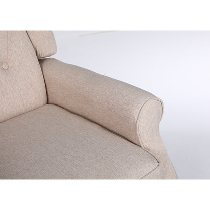 Πολυθρόνα Ανακλινόμενη ArteLibre ALNAIR Μπεζ Ύφασμα 78x85x104cm - Hippiehome.gr