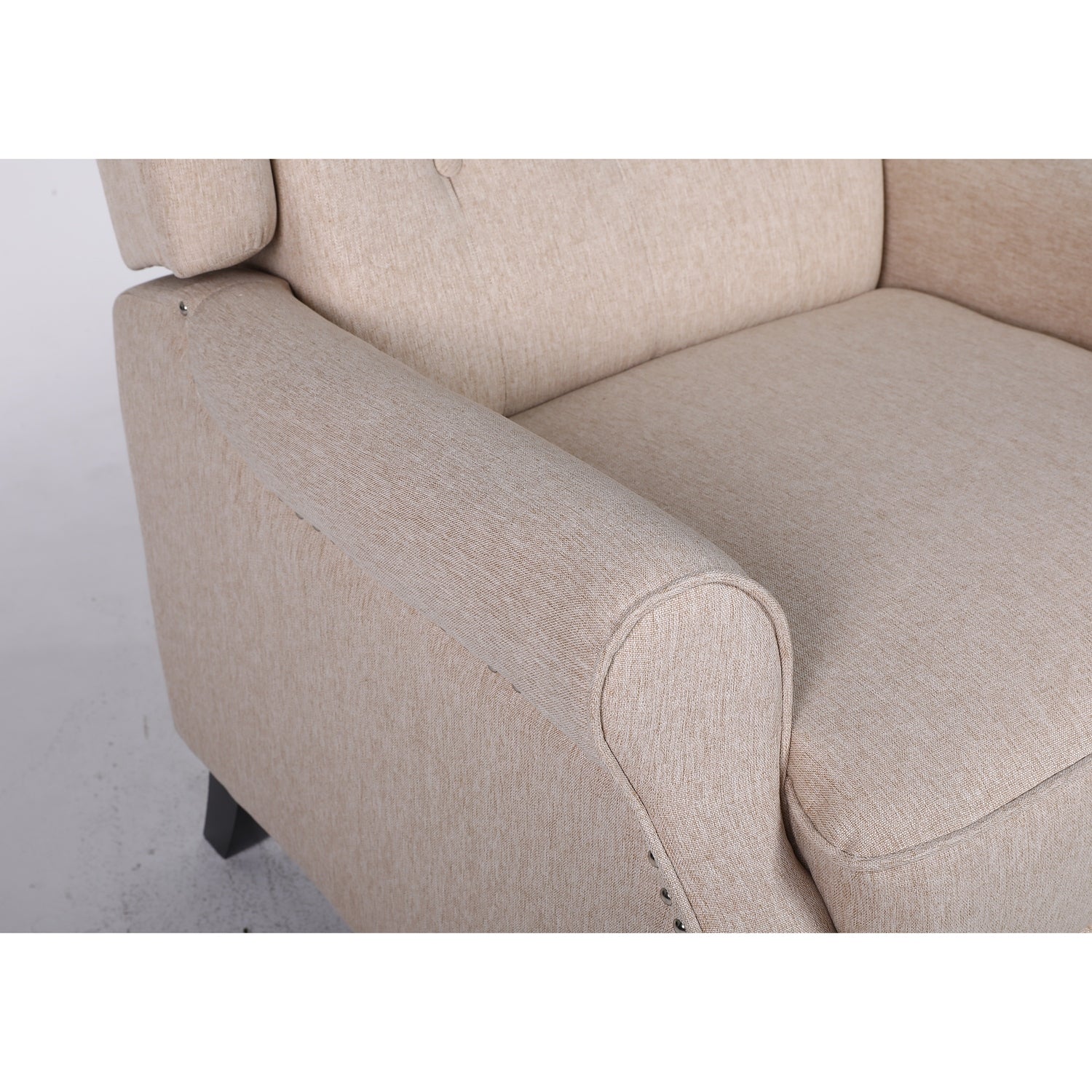 Πολυθρόνα Ανακλινόμενη ArteLibre ALNAIR Μπεζ Ύφασμα 78x85x104cm - Hippiehome.gr