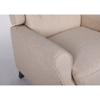 Πολυθρόνα Ανακλινόμενη ArteLibre ALNAIR Μπεζ Ύφασμα 78x85x104cm - Hippiehome.gr