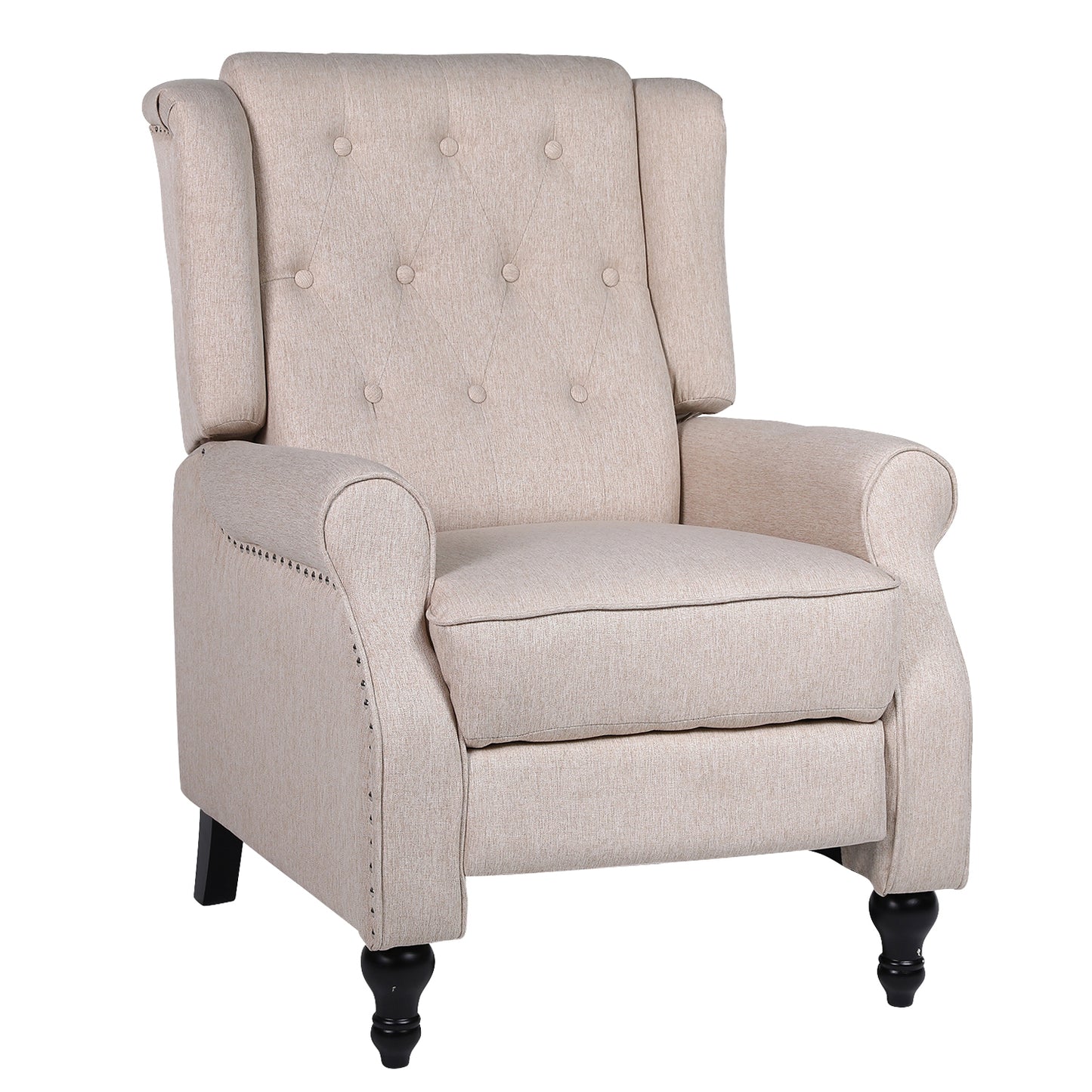 Πολυθρόνα Ανακλινόμενη ArteLibre ALNAIR Μπεζ Ύφασμα 78x85x104cm - Hippiehome.gr