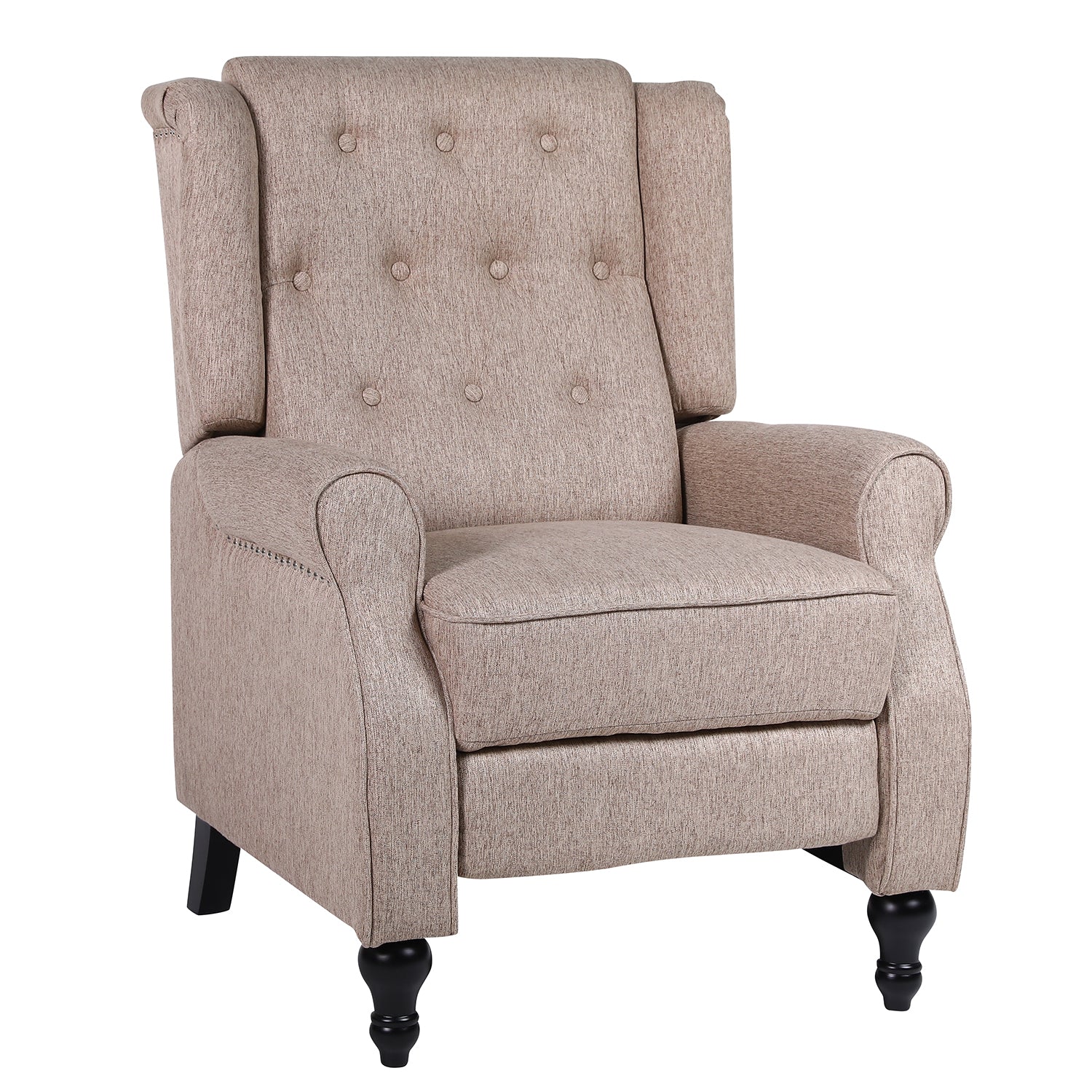 Πολυθρόνα Ανακλινόμενη ArteLibre ALNAIR Καφέ Ύφασμα 78x85x104cm - Hippiehome.gr