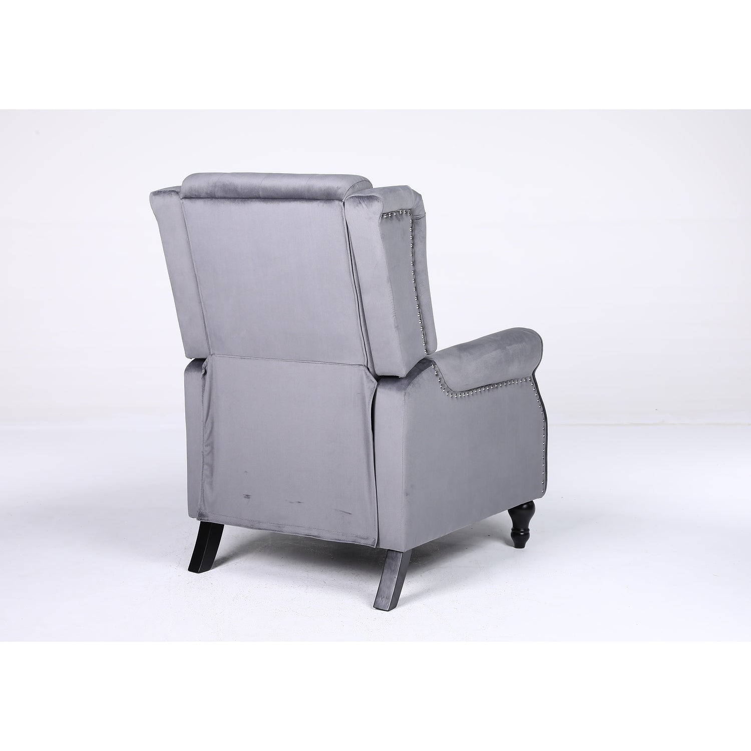 Πολυθρόνα Ανακλινόμενη ArteLibre ALNAIR Γκρι Βελούδο 78x85x104cm - Hippiehome.gr