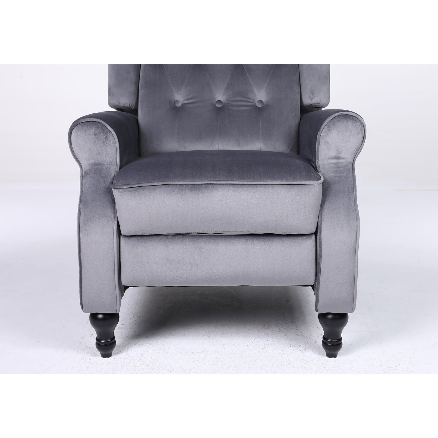 Πολυθρόνα Ανακλινόμενη ArteLibre ALNAIR Γκρι Βελούδο 78x85x104cm - Hippiehome.gr