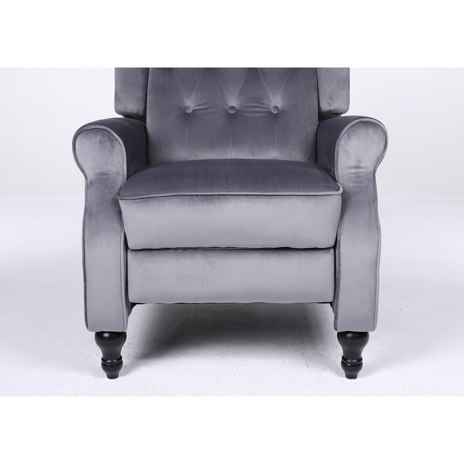 Πολυθρόνα Ανακλινόμενη ArteLibre ALNAIR Γκρι Βελούδο 78x85x104cm - Hippiehome.gr