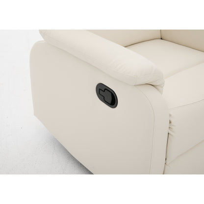 Πολυθρόνα Ανακλινόμενη ArteLibre TALITHA Μπεζ PU 79x97x101cm - Hippiehome.gr