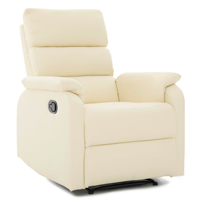 Πολυθρόνα Ανακλινόμενη ArteLibre TALITHA Μπεζ PU 79x97x101cm - Hippiehome.gr