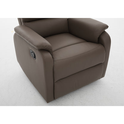 Πολυθρόνα Ανακλινόμενη ArteLibre TALITHA Καφέ PU 79x97x101cm - Hippiehome.gr