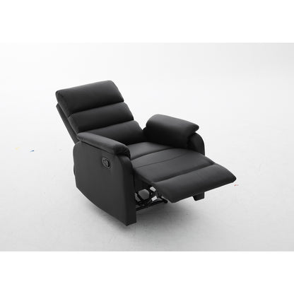 Πολυθρόνα Ανακλινόμενη ArteLibre TALITHA Μαύρο PU 79x97x101cm - Hippiehome.gr