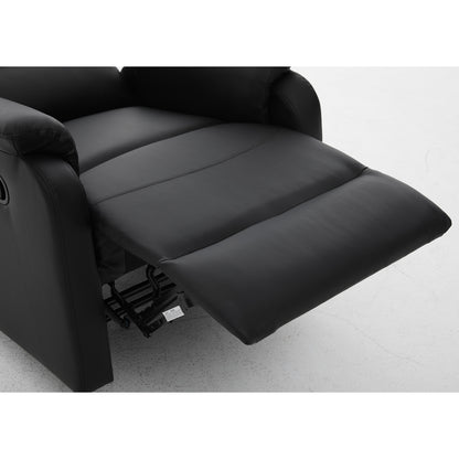 Πολυθρόνα Ανακλινόμενη ArteLibre TALITHA Μαύρο PU 79x97x101cm - Hippiehome.gr