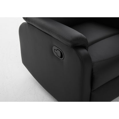 Πολυθρόνα Ανακλινόμενη ArteLibre TALITHA Μαύρο PU 79x97x101cm - Hippiehome.gr