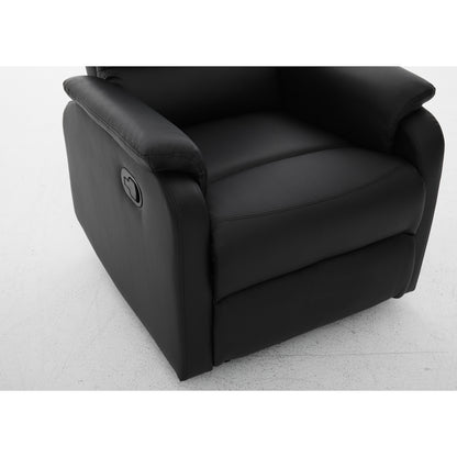 Πολυθρόνα Ανακλινόμενη ArteLibre TALITHA Μαύρο PU 79x97x101cm - Hippiehome.gr