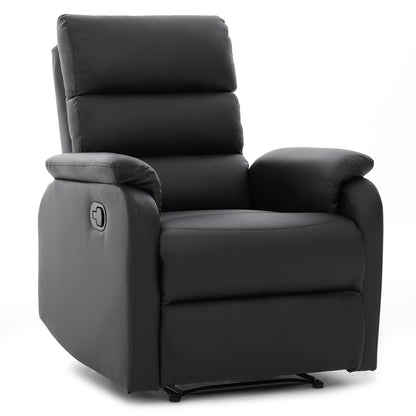 Πολυθρόνα Ανακλινόμενη ArteLibre TALITHA Μαύρο PU 79x97x101cm - Hippiehome.gr