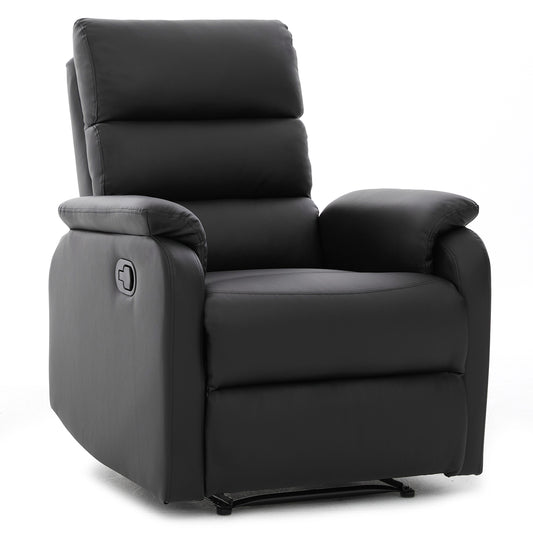 Πολυθρόνα Ανακλινόμενη ArteLibre TALITHA Μαύρο PU 79x97x101cm - Hippiehome.gr