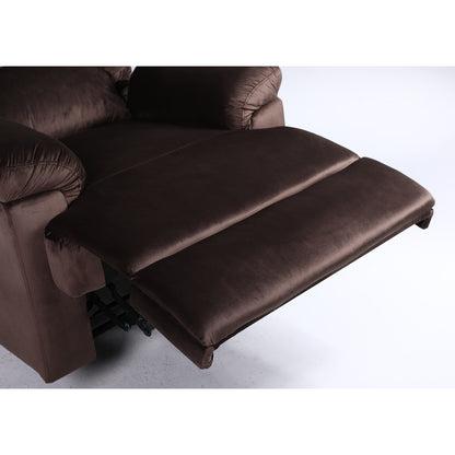 Πολυθρόνα Ανακλινόμενη ArteLibre NASHIRA Καφέ Βελούδο 88x90x99cm - Hippiehome.gr