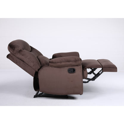 Πολυθρόνα Ανακλινόμενη ArteLibre NASHIRA Καφέ Βελούδο 88x90x99cm - Hippiehome.gr