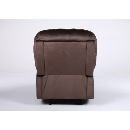 Πολυθρόνα Ανακλινόμενη ArteLibre NASHIRA Καφέ Βελούδο 88x90x99cm - Hippiehome.gr
