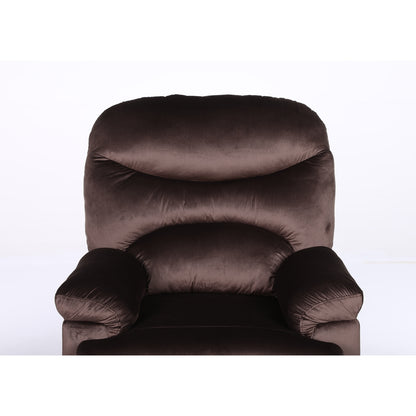 Πολυθρόνα Ανακλινόμενη ArteLibre NASHIRA Καφέ Βελούδο 88x90x99cm - Hippiehome.gr