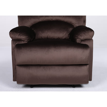 Πολυθρόνα Ανακλινόμενη ArteLibre NASHIRA Καφέ Βελούδο 88x90x99cm - Hippiehome.gr