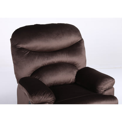 Πολυθρόνα Ανακλινόμενη ArteLibre NASHIRA Καφέ Βελούδο 88x90x99cm - Hippiehome.gr