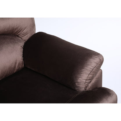 Πολυθρόνα Ανακλινόμενη ArteLibre NASHIRA Καφέ Βελούδο 88x90x99cm - Hippiehome.gr