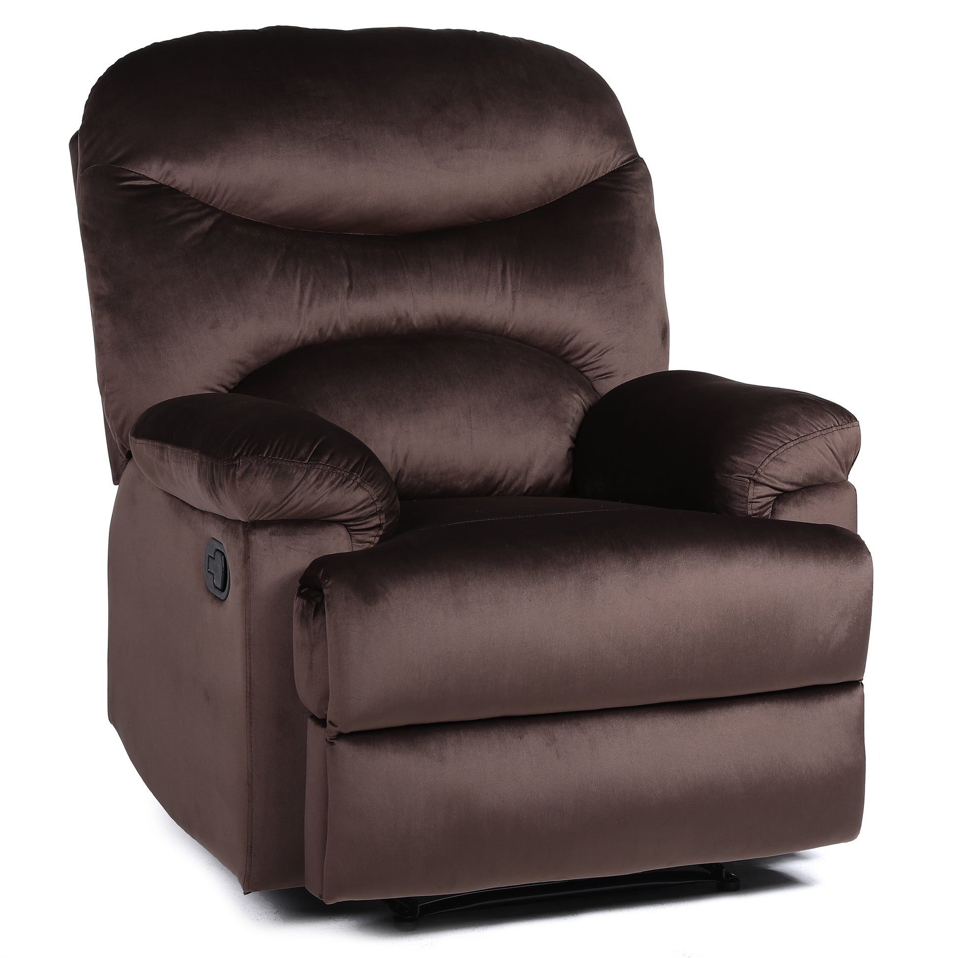 Πολυθρόνα Ανακλινόμενη ArteLibre NASHIRA Καφέ Βελούδο 88x90x99cm - Hippiehome.gr