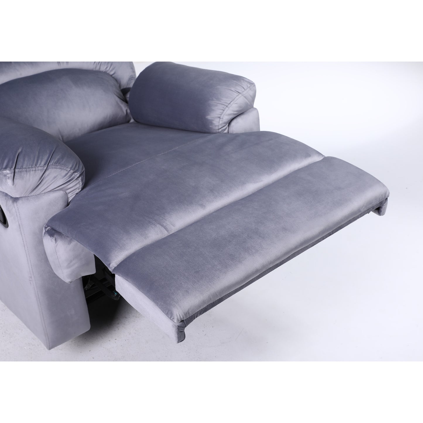 Πολυθρόνα Ανακλινόμενη ArteLibre NASHIRA Γκρι Βελούδο 88x90x99cm - Hippiehome.gr
