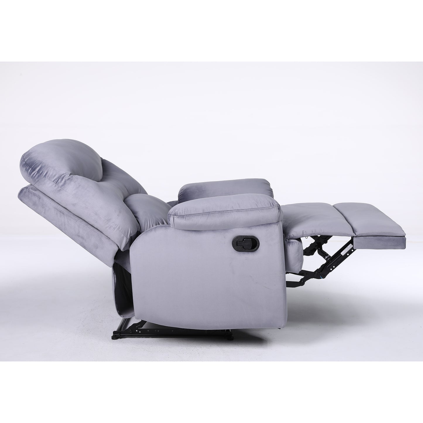 Πολυθρόνα Ανακλινόμενη ArteLibre NASHIRA Γκρι Βελούδο 88x90x99cm - Hippiehome.gr