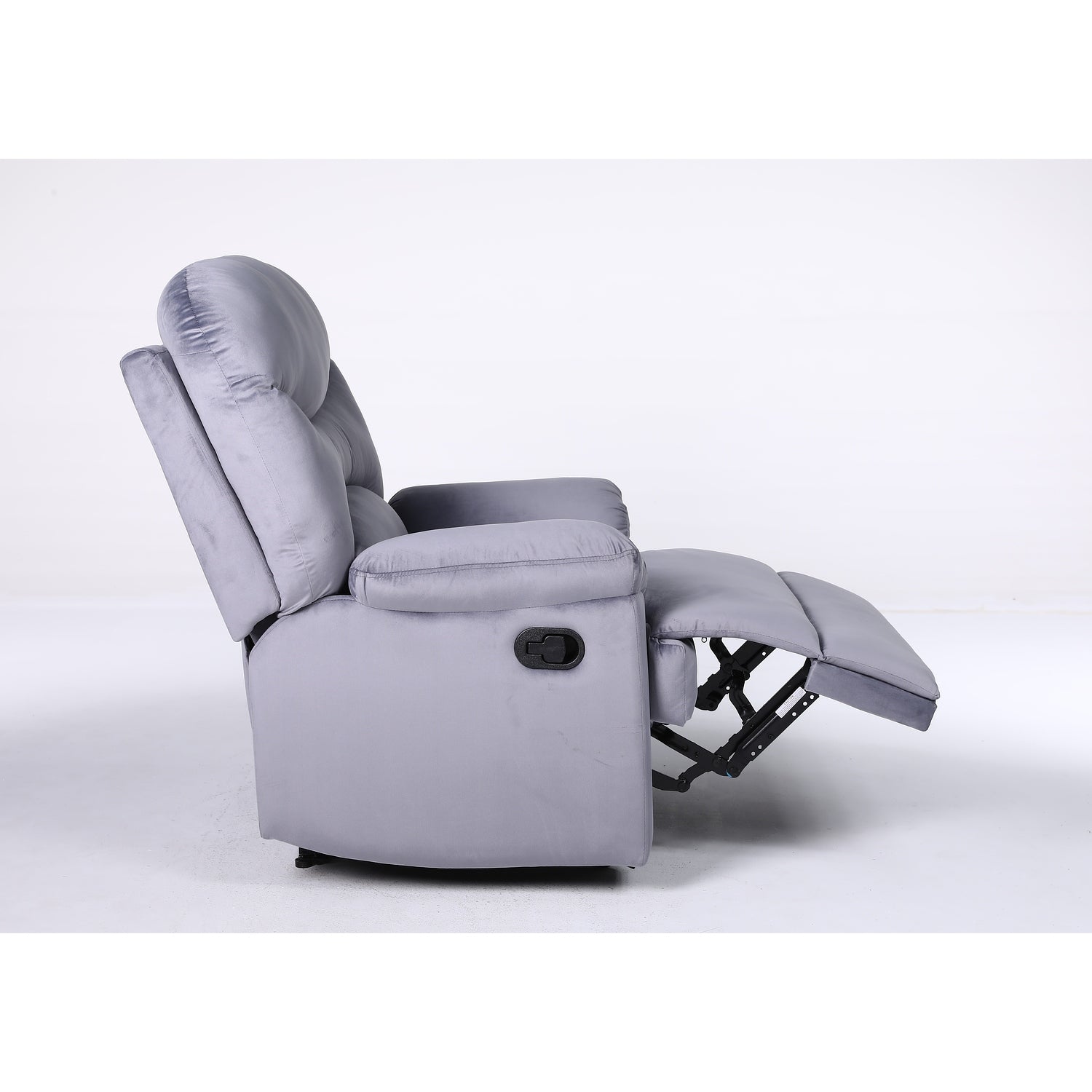 Πολυθρόνα Ανακλινόμενη ArteLibre NASHIRA Γκρι Βελούδο 88x90x99cm - Hippiehome.gr