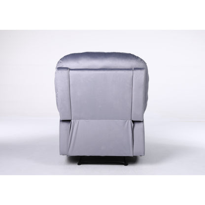 Πολυθρόνα Ανακλινόμενη ArteLibre NASHIRA Γκρι Βελούδο 88x90x99cm - Hippiehome.gr