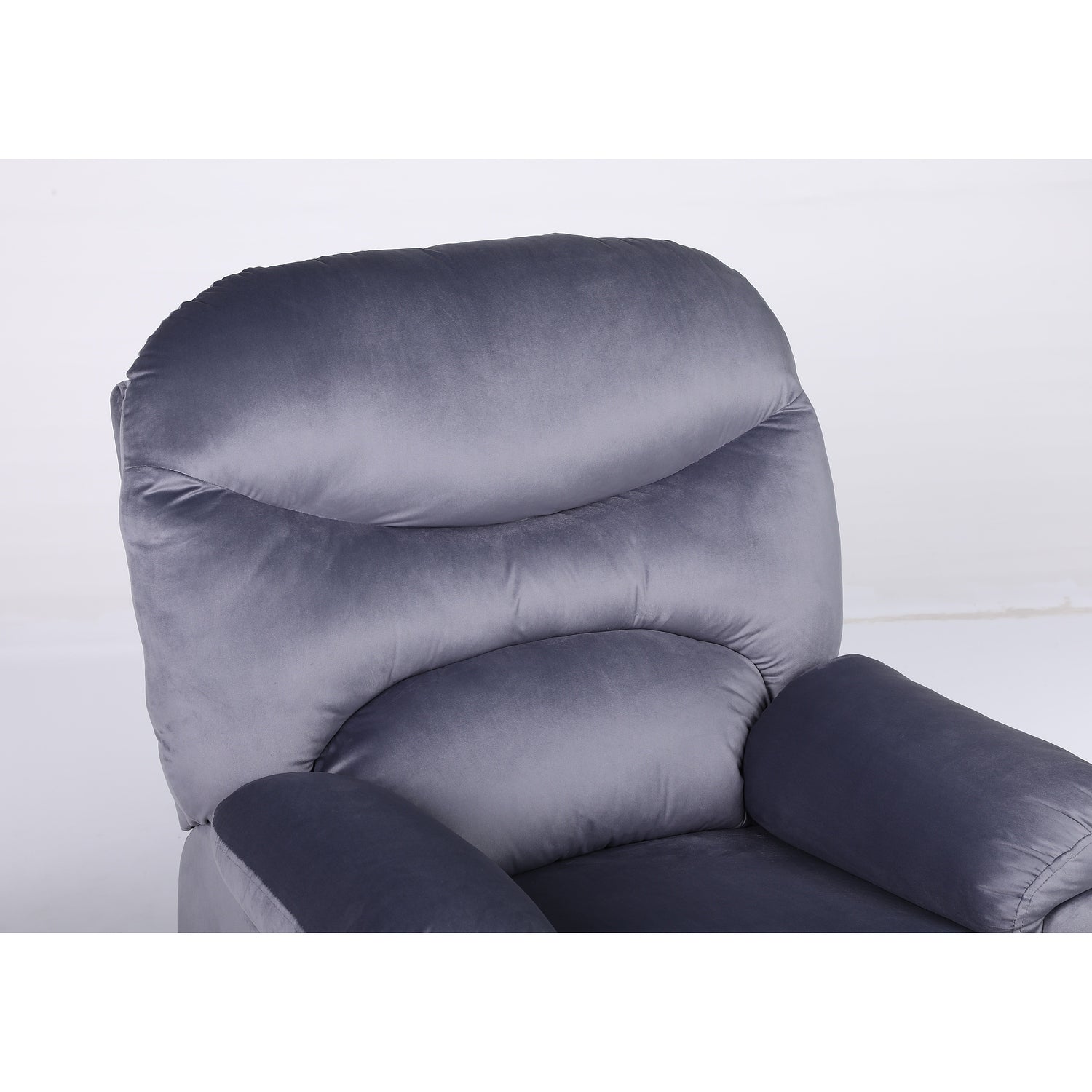 Πολυθρόνα Ανακλινόμενη ArteLibre NASHIRA Γκρι Βελούδο 88x90x99cm - Hippiehome.gr