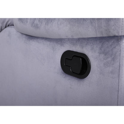 Πολυθρόνα Ανακλινόμενη ArteLibre NASHIRA Γκρι Βελούδο 88x90x99cm - Hippiehome.gr