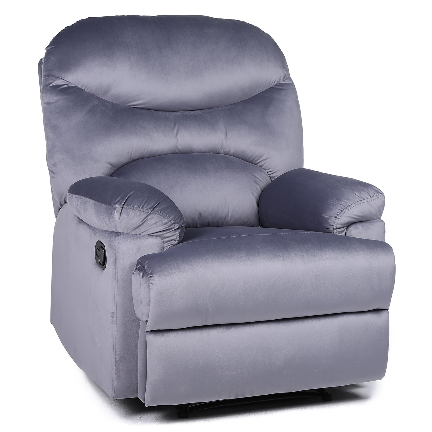 Πολυθρόνα Ανακλινόμενη ArteLibre NASHIRA Γκρι Βελούδο 88x90x99cm - Hippiehome.gr