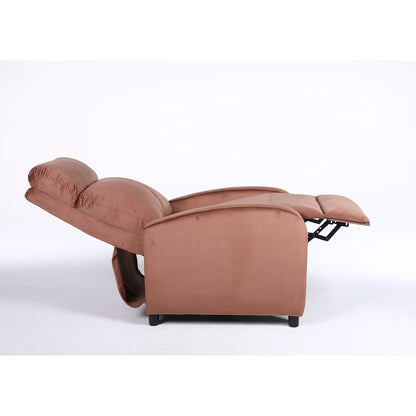 Πολυθρόνα Ανακλινόμενη ArteLibre TUREIS Καφέ Βελούδο 68x86x99cm - Hippiehome.gr