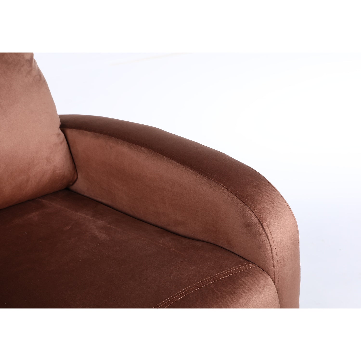 Πολυθρόνα Ανακλινόμενη ArteLibre TUREIS Καφέ Βελούδο 68x86x99cm - Hippiehome.gr