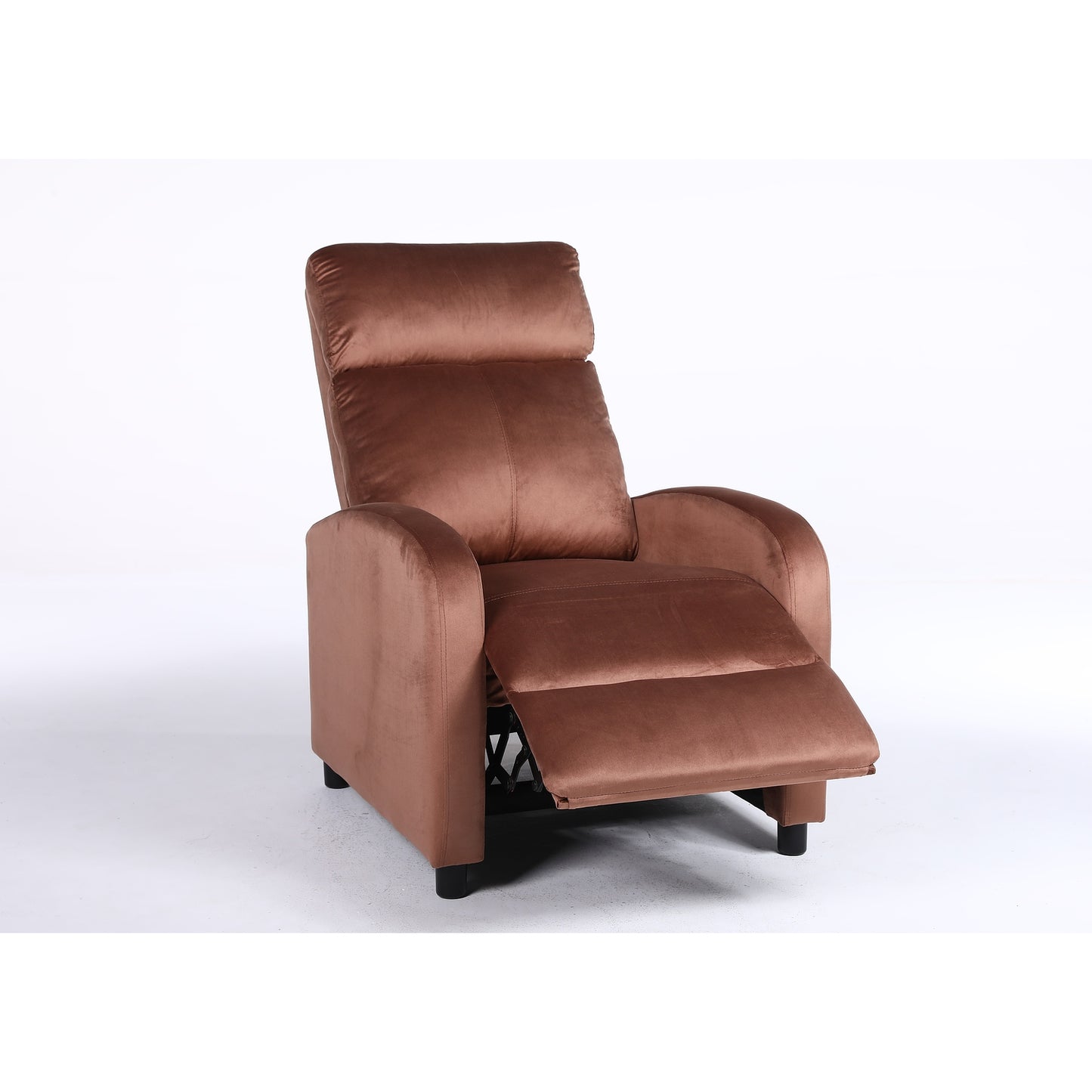 Πολυθρόνα Ανακλινόμενη ArteLibre TUREIS Καφέ Βελούδο 68x86x99cm - Hippiehome.gr