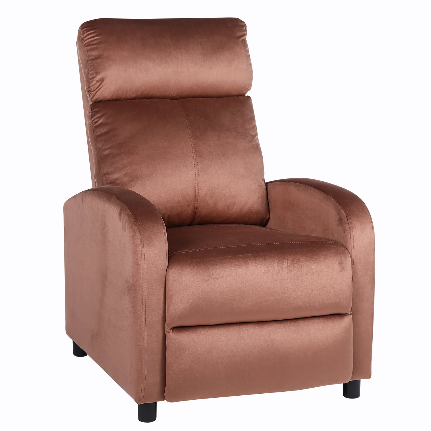 Πολυθρόνα Ανακλινόμενη ArteLibre TUREIS Καφέ Βελούδο 68x86x99cm - Hippiehome.gr