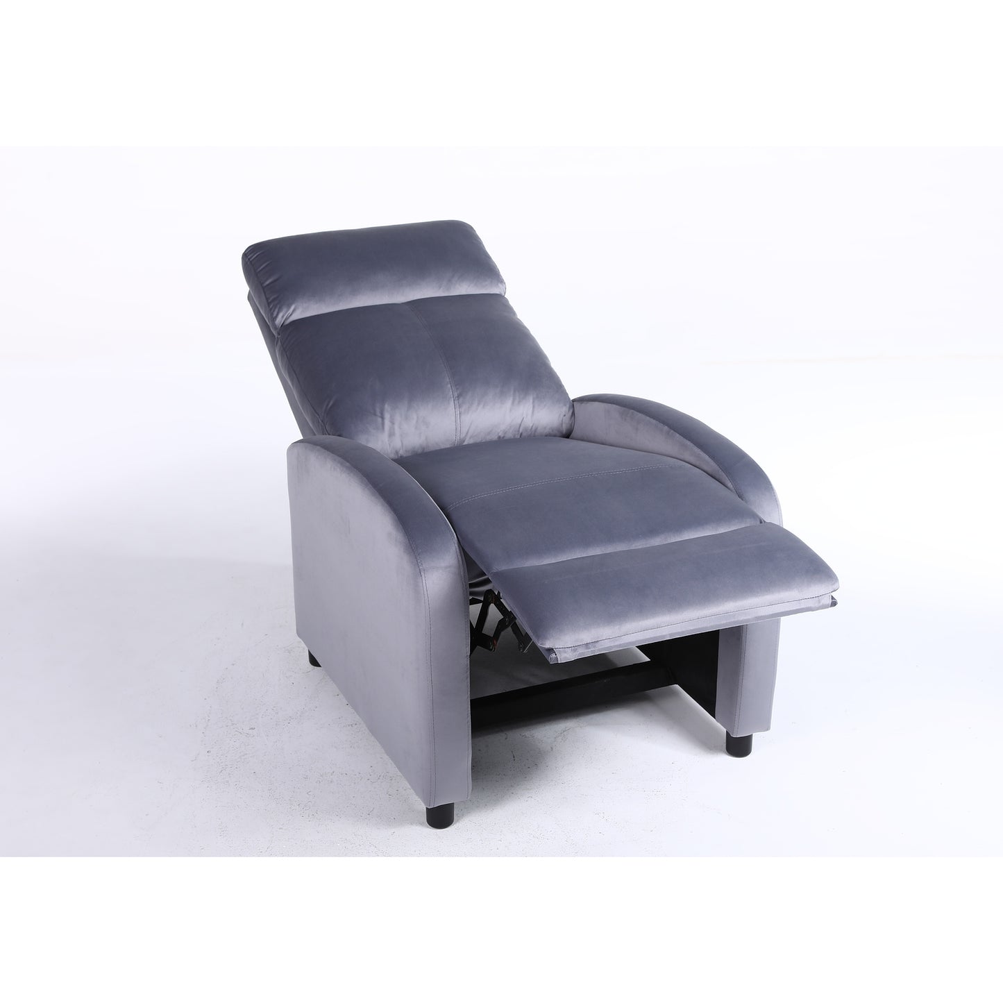 Πολυθρόνα Ανακλινόμενη ArteLibre TUREIS Γκρι Βελούδο 68x86x99cm - Hippiehome.gr