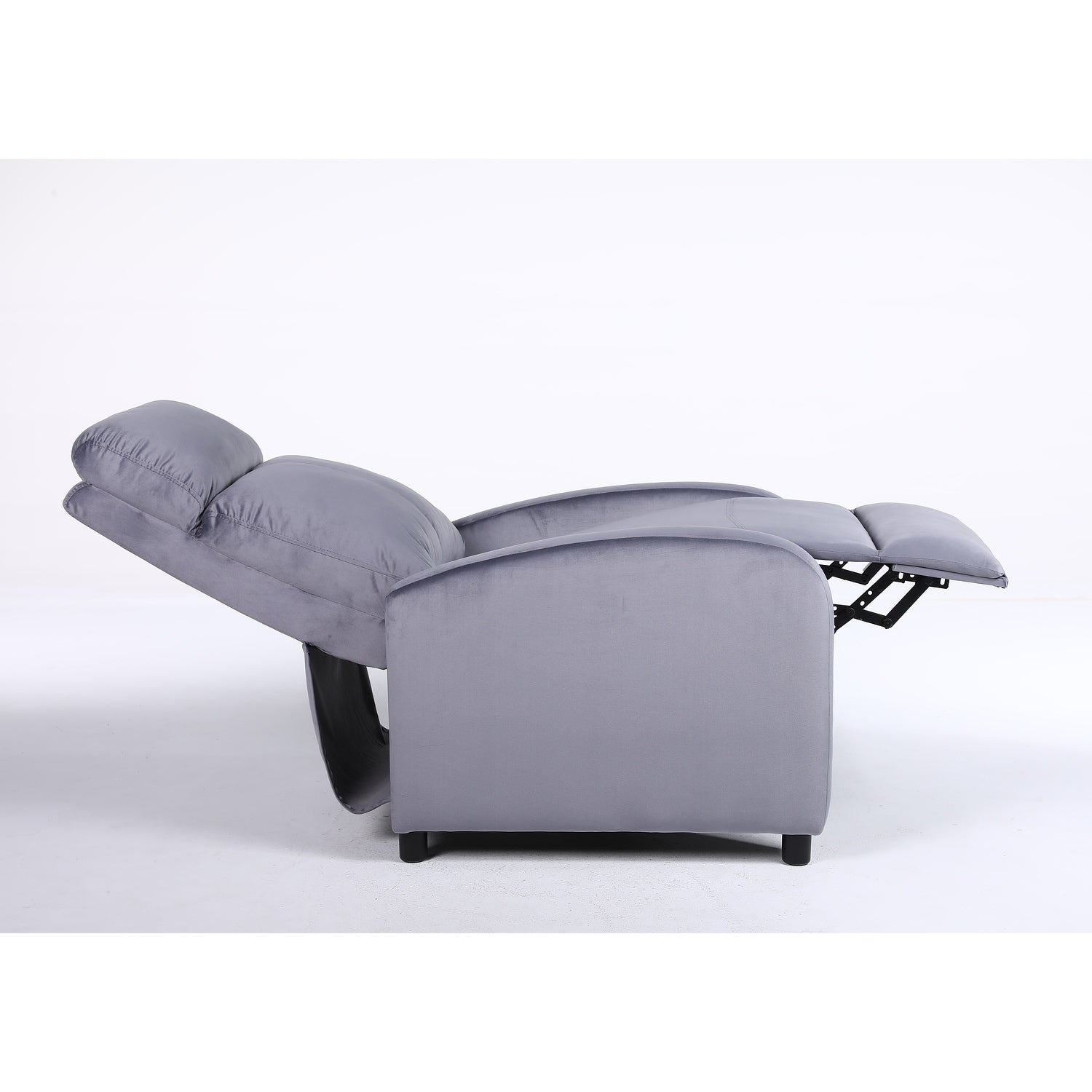 Πολυθρόνα Ανακλινόμενη ArteLibre TUREIS Γκρι Βελούδο 68x86x99cm - Hippiehome.gr