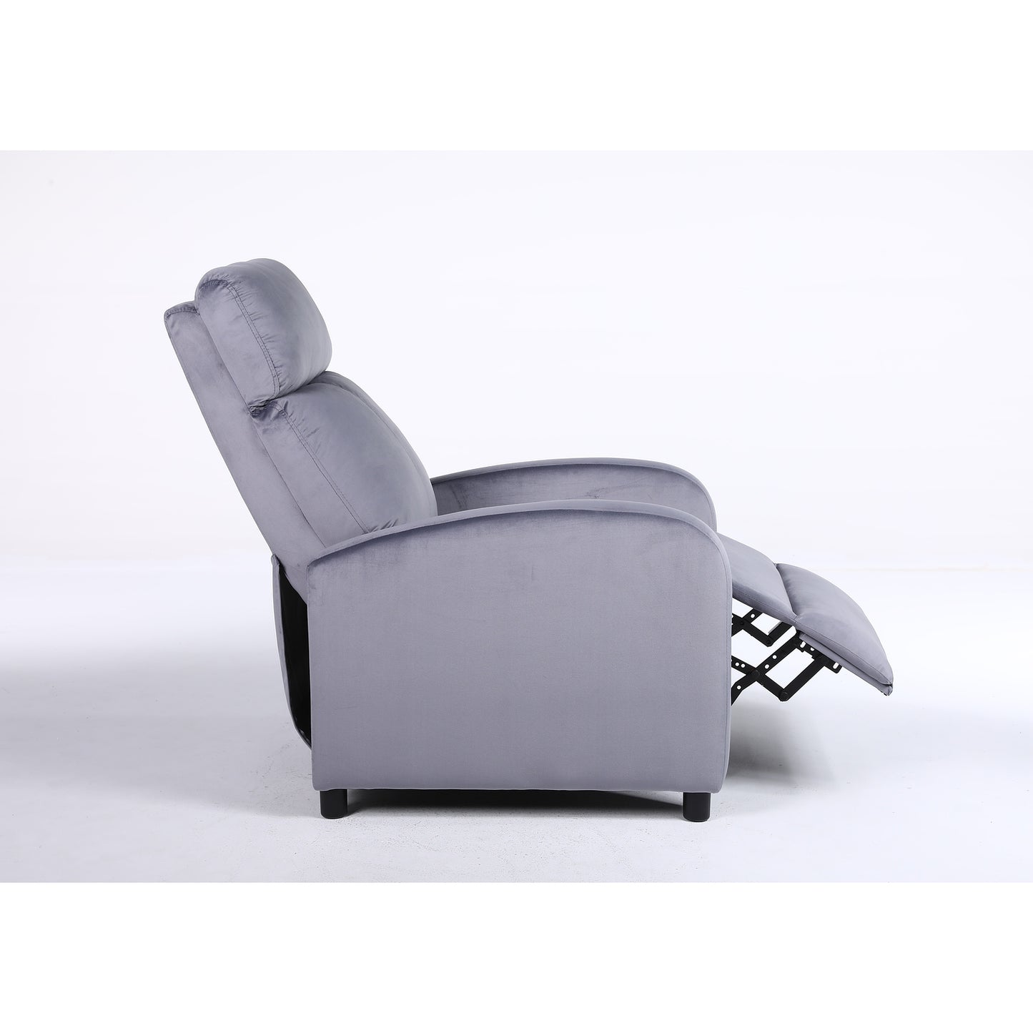 Πολυθρόνα Ανακλινόμενη ArteLibre TUREIS Γκρι Βελούδο 68x86x99cm - Hippiehome.gr