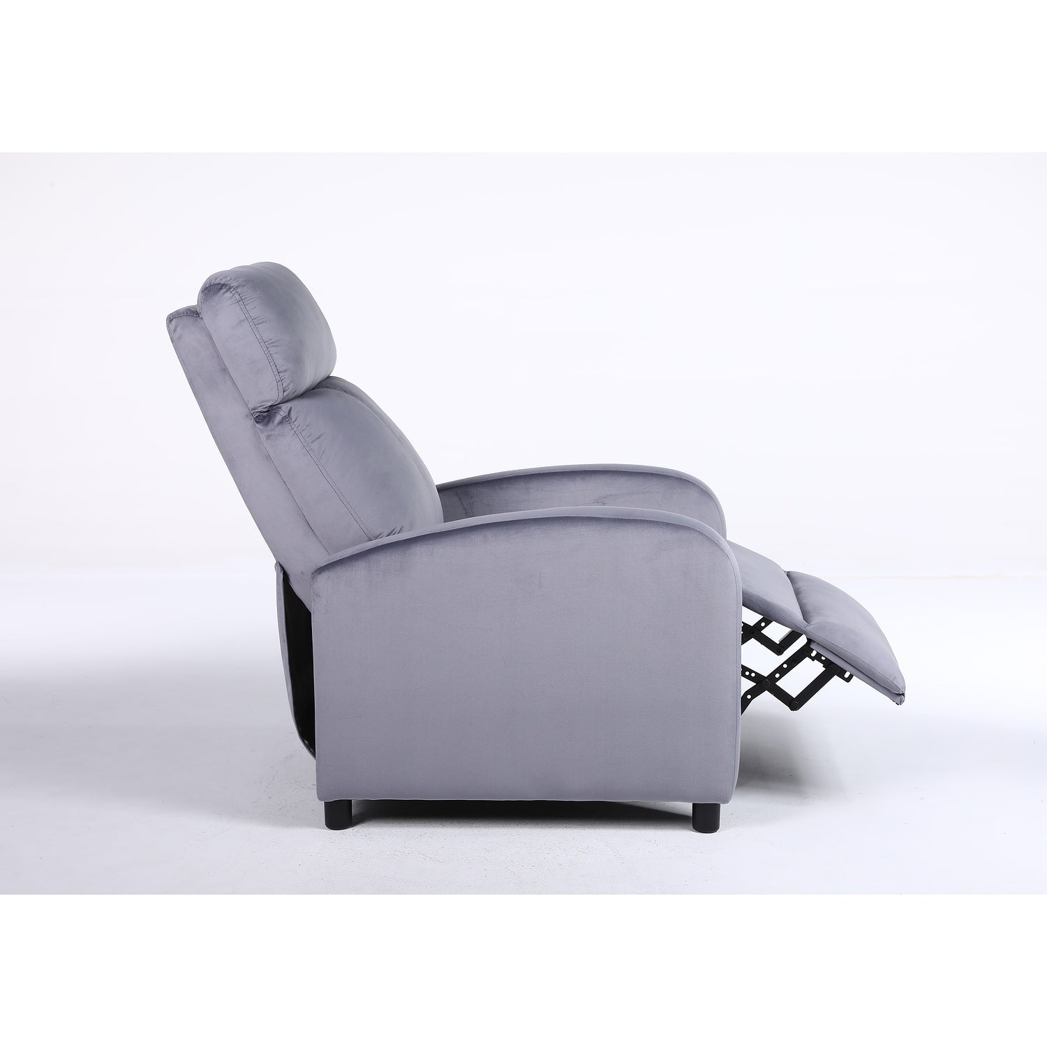Πολυθρόνα Ανακλινόμενη ArteLibre TUREIS Γκρι Βελούδο 68x86x99cm - Hippiehome.gr