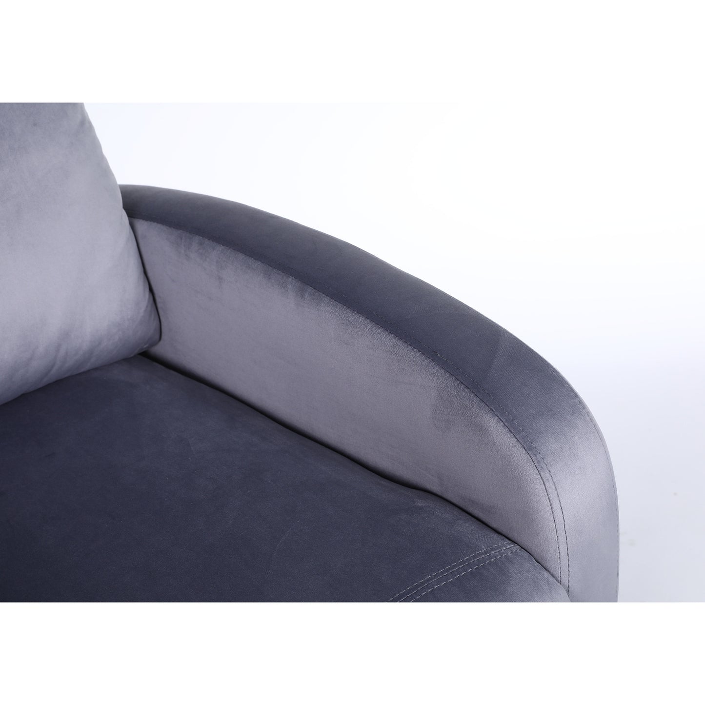 Πολυθρόνα Ανακλινόμενη ArteLibre TUREIS Γκρι Βελούδο 68x86x99cm - Hippiehome.gr