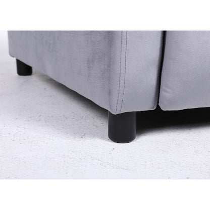 Πολυθρόνα Ανακλινόμενη ArteLibre TUREIS Γκρι Βελούδο 68x86x99cm - Hippiehome.gr