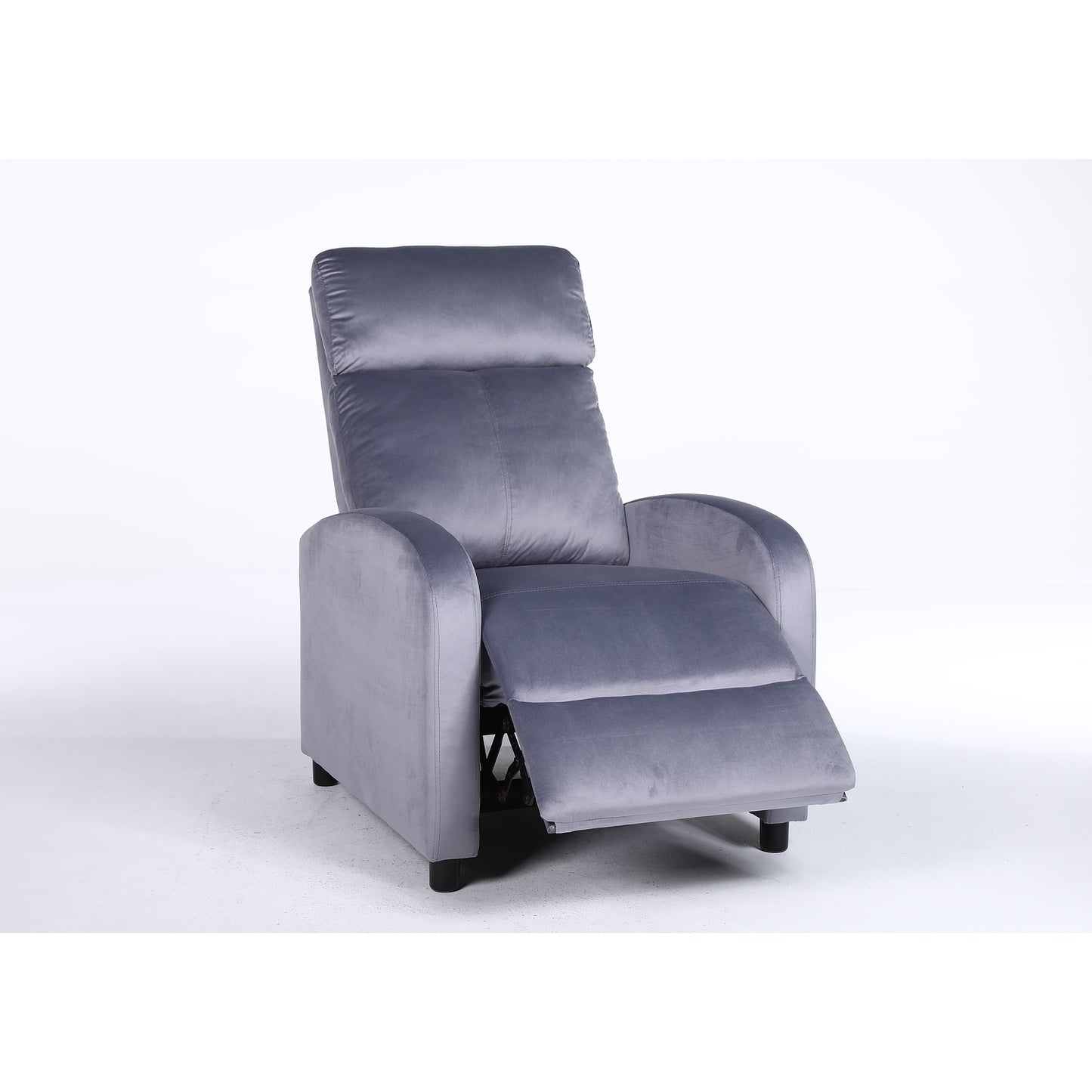 Πολυθρόνα Ανακλινόμενη ArteLibre TUREIS Γκρι Βελούδο 68x86x99cm - Hippiehome.gr