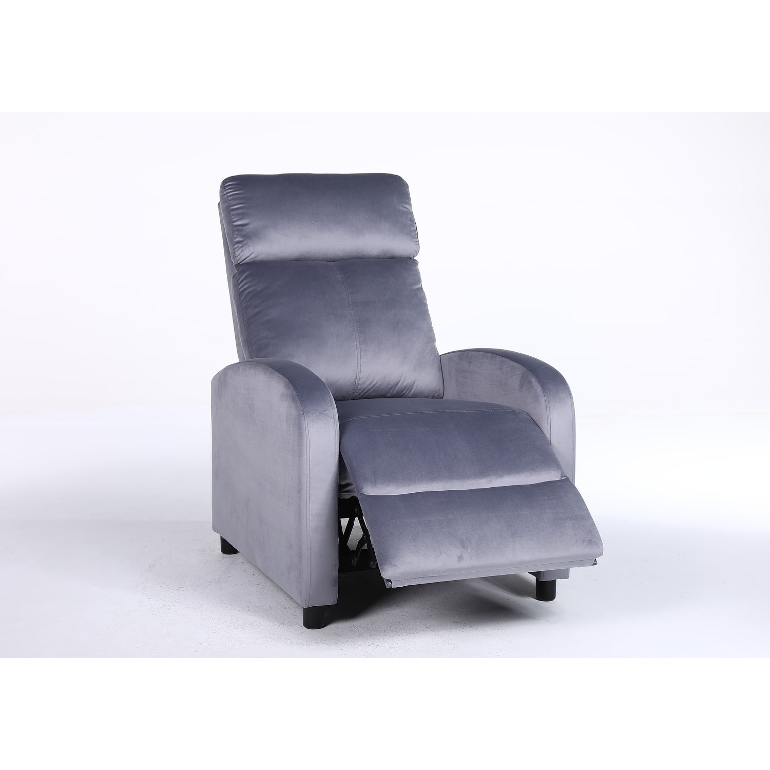 Πολυθρόνα Ανακλινόμενη ArteLibre TUREIS Γκρι Βελούδο 68x86x99cm - Hippiehome.gr