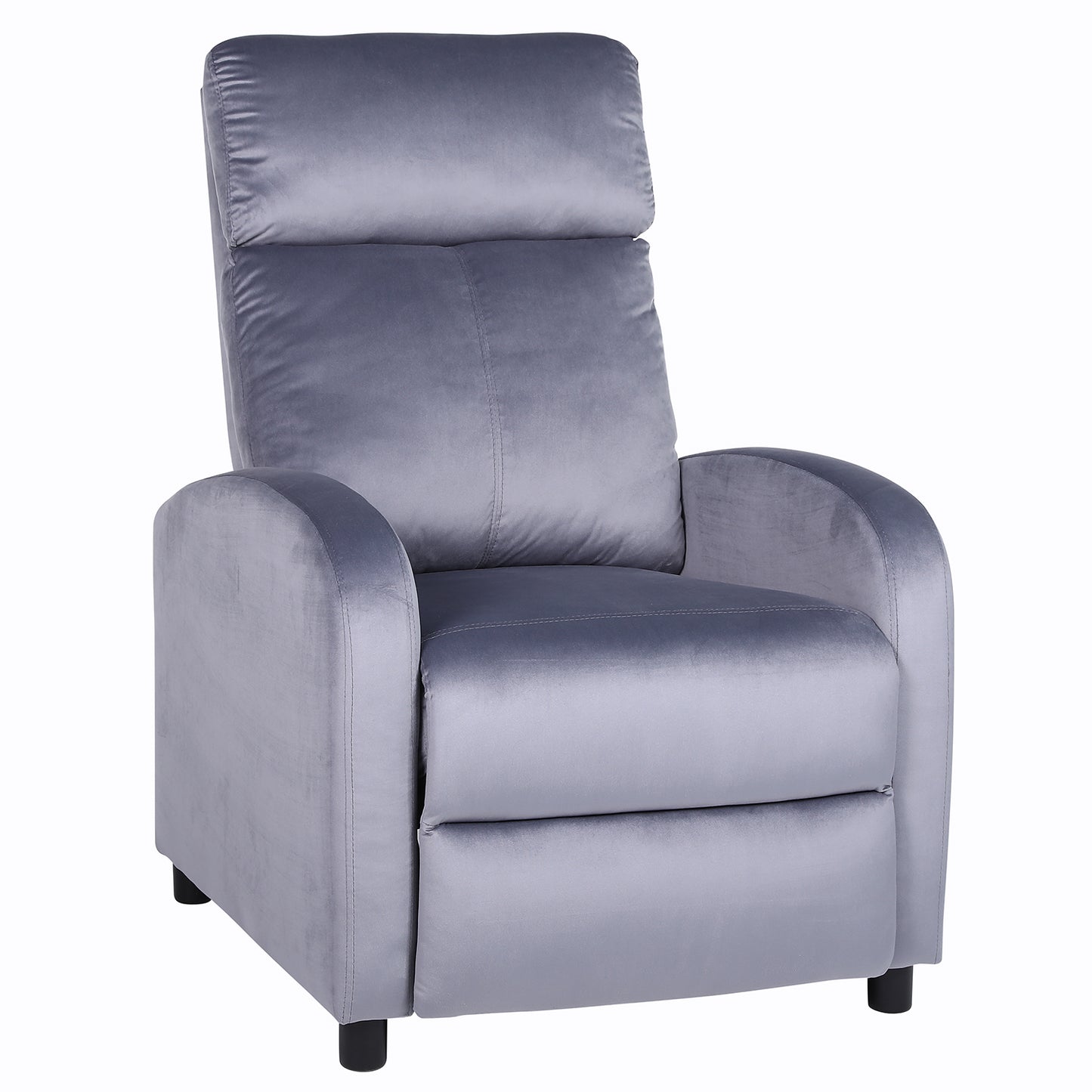 Πολυθρόνα Ανακλινόμενη ArteLibre TUREIS Γκρι Βελούδο 68x86x99cm - Hippiehome.gr