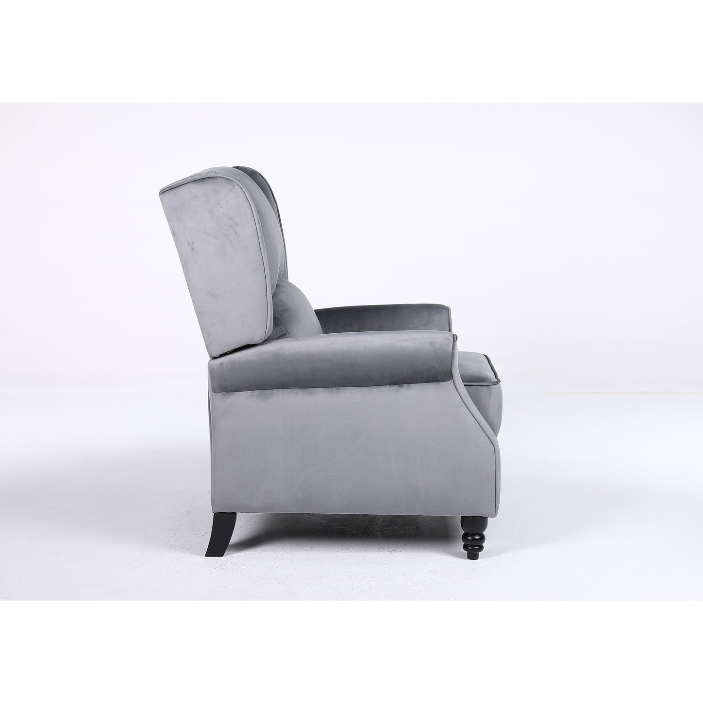 Πολυθρόνα Ανακλινόμενη ArteLibre MARKEB Γκρι Βελούδο 72x84x97cm - Hippiehome.gr
