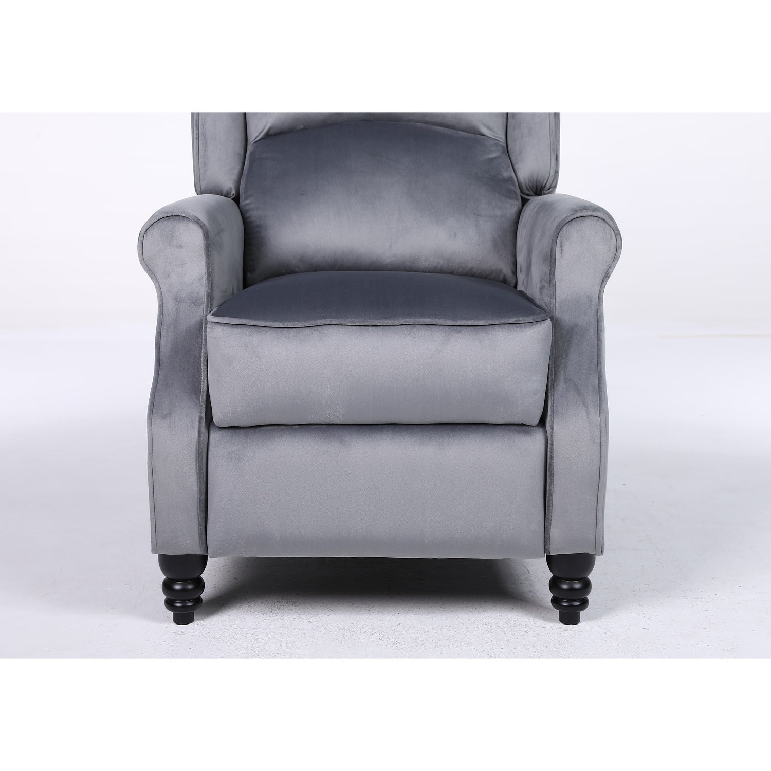 Πολυθρόνα Ανακλινόμενη ArteLibre MARKEB Γκρι Βελούδο 72x84x97cm - Hippiehome.gr