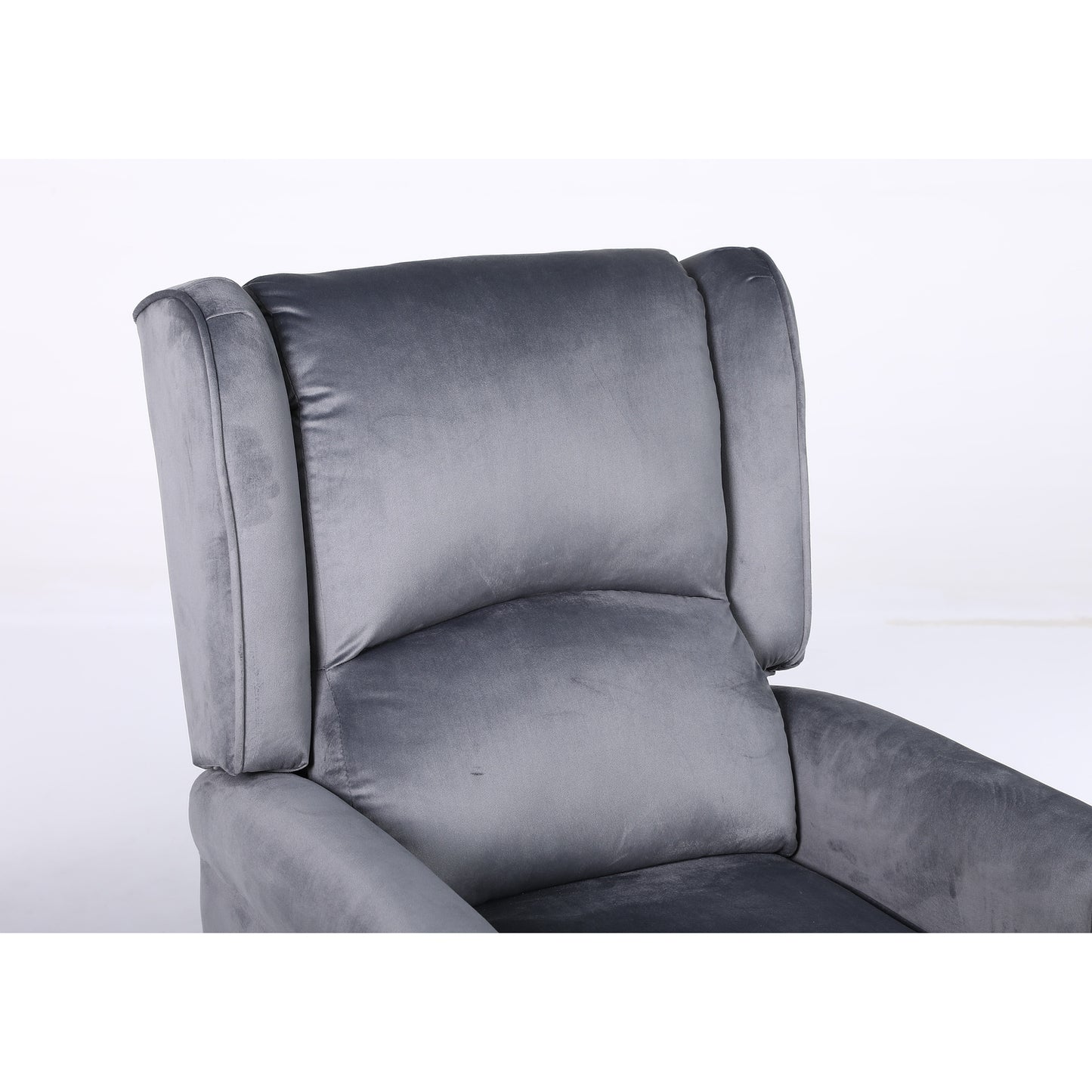 Πολυθρόνα Ανακλινόμενη ArteLibre MARKEB Γκρι Βελούδο 72x84x97cm - Hippiehome.gr